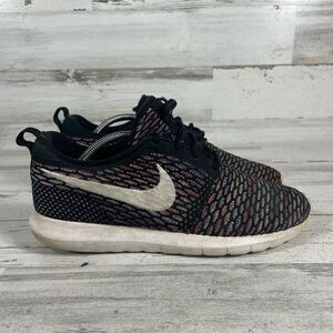 Nike Roshe NM‎ Flyknit Men Low Top Mesh Laced Multicolor Size 10 US